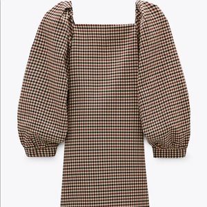 Zara plaid mini dress